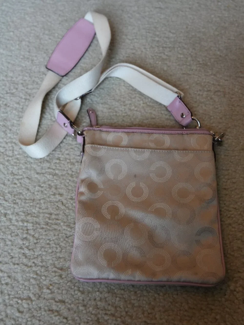Coach Madison Dotted Op Art Crossbody Bag (Style 44394)